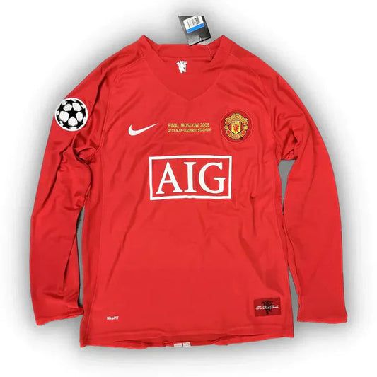 Ronaldo #7 Manchester United Retro Jersey 2007/08 - Long Sleeve