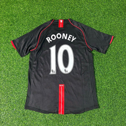 #Rooney Manchester United 2007-2008 Black Retro Jersey