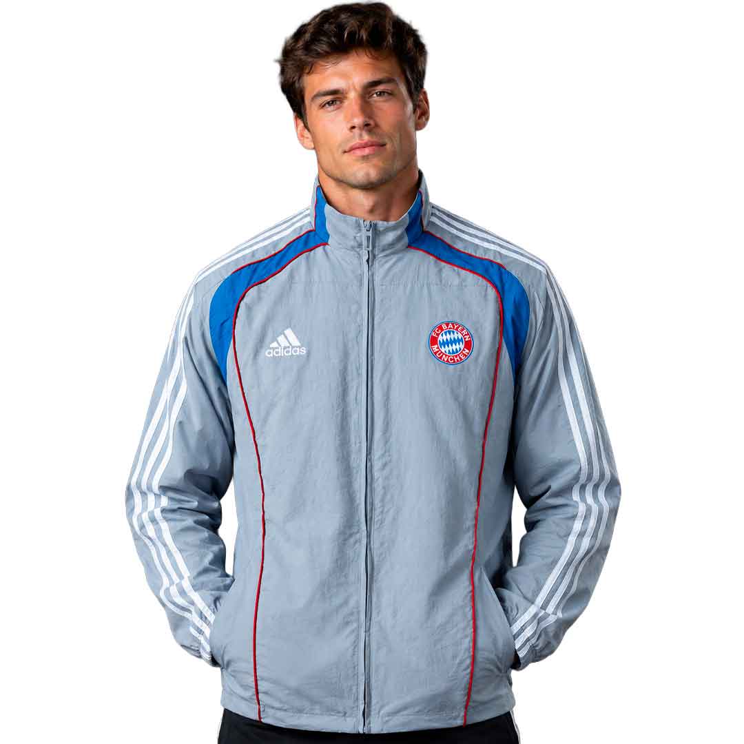 BAYERN MUNICH 26/27  - Windbreaker Grey + Keychain FREE